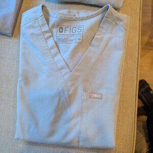 Figs Dusty Blue Catarina Shirt Size XS